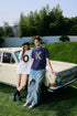 Simple Letter Flocking Cool All-Match Loose Short-Sleeved T-Shirt